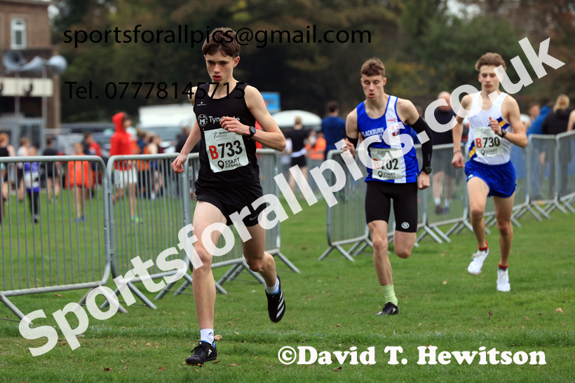 Mens Under-17s relay, 2025 Northern Cross Country Relays, Graves Park, Sheffield. Photo: David T. Hewitson/Sports for All Pics